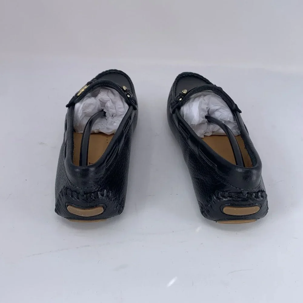 Rockport Bayview CI4772 Loafers Women's 6 Black Leather Casual Moc Slip On‎ 0561